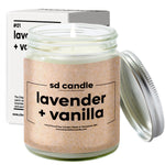 #01 | Lavender & Vanilla Scented Candle - 9/16oz 100% All-Natural Handmade Soy Wax Candle