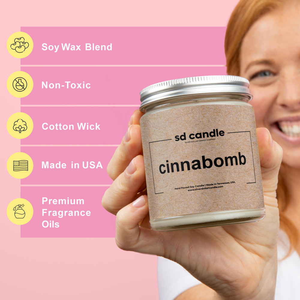 #24 | Cinnabomb Scented Wholesale Candles - 100% All-Natural Handmade Soy Wax Candle