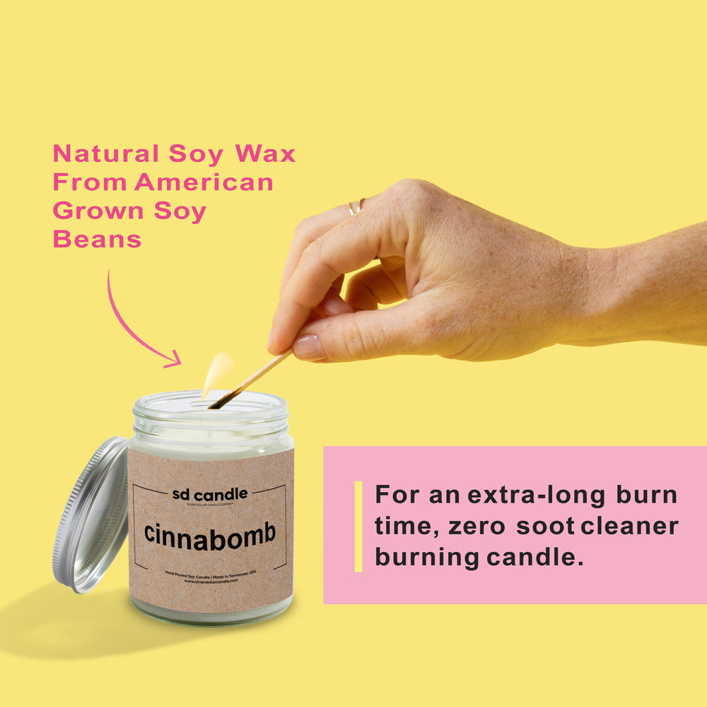 #24 | Cinnabomb Scented Wholesale Candles - 100% All-Natural Handmade Soy Wax Candle