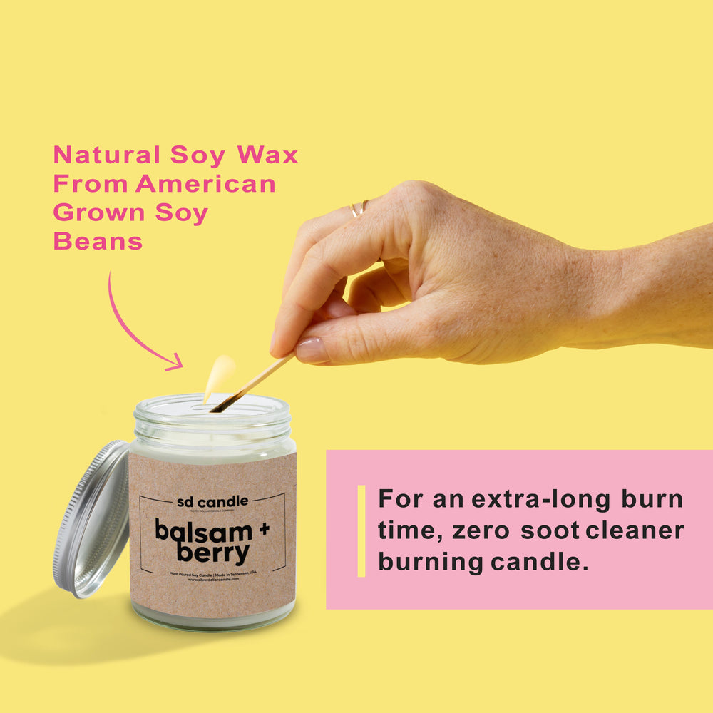 #19 | Balsam + Berry Scented Wholesale Candles - 100% All-Natural Handmade Soy Wax Candle