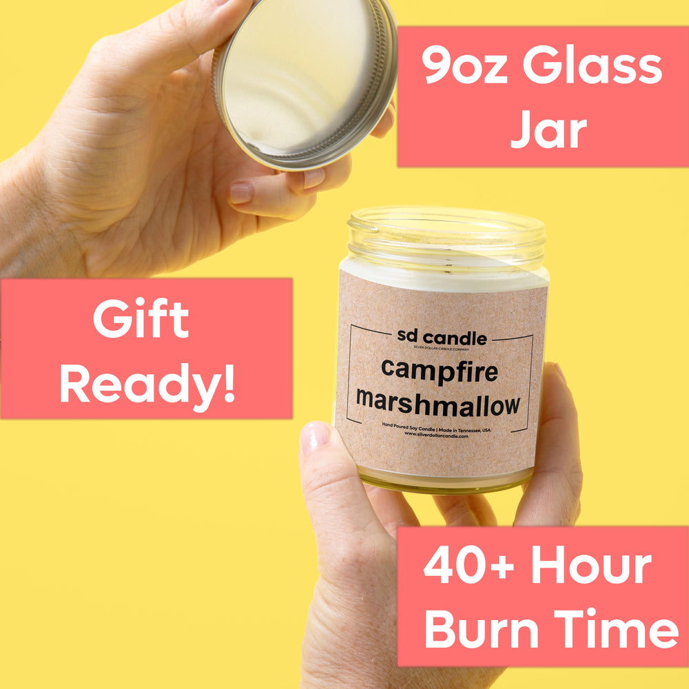 #52 | Campfire Marshmallow Scented Wholesale Candles - 100% All-Natural Handmade Soy Wax Candle