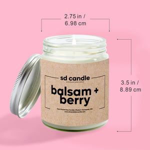 #19 | Balsam + Berry Scented Wholesale Candles - 100% All-Natural Handmade Soy Wax Candle