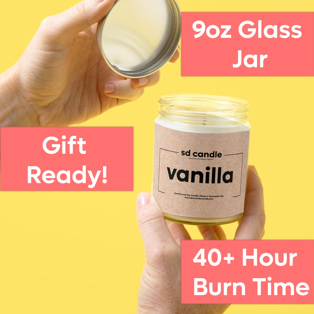#09 | Vanilla Scented Wholesale Candles - 100% All-Natural Handmade Soy Wax Candle